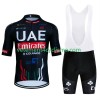 Homme Tenue Cycliste et Cuissard à Bretelles Uae Emirates 2024 Black
